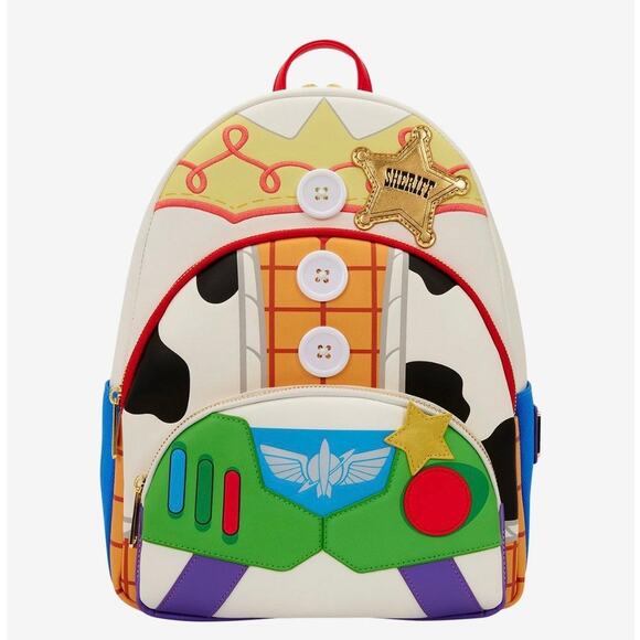 Loungefly Disney Pixar Toy Story Jessie, Woody and Buzz Backpack NWT